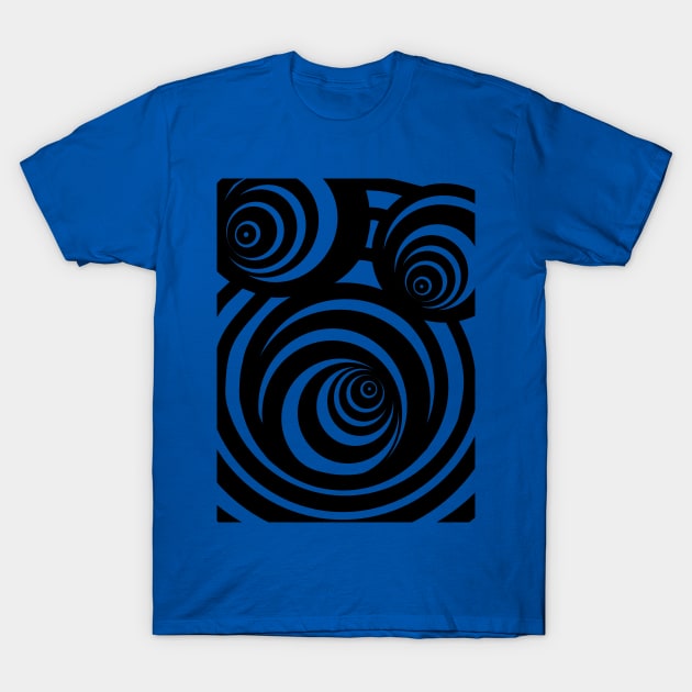 3 Dimensional Black Spiral T-Shirt by SartorisArt1